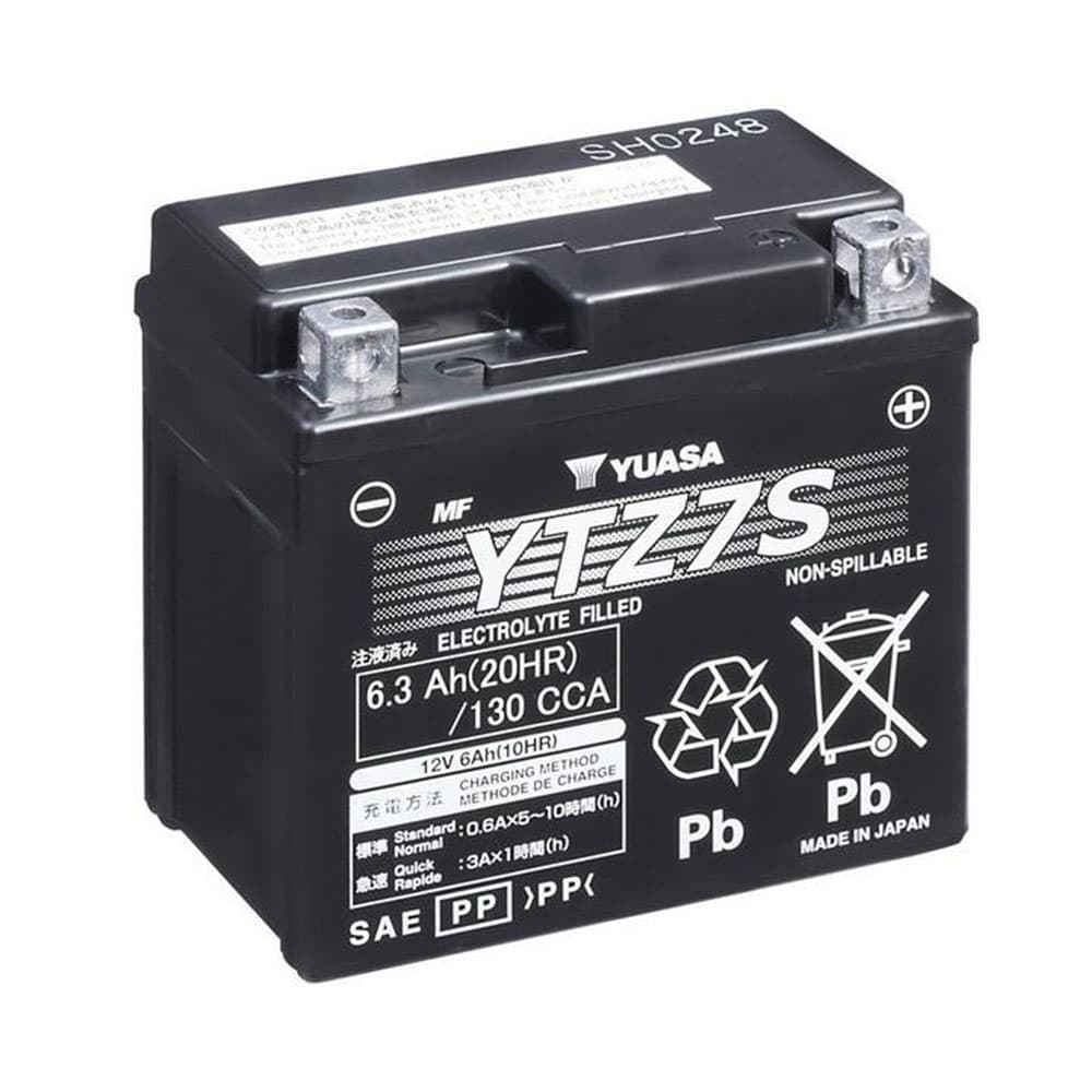 Yuasa YTZ7S WC Maintenance free Motorcycle Battery Size