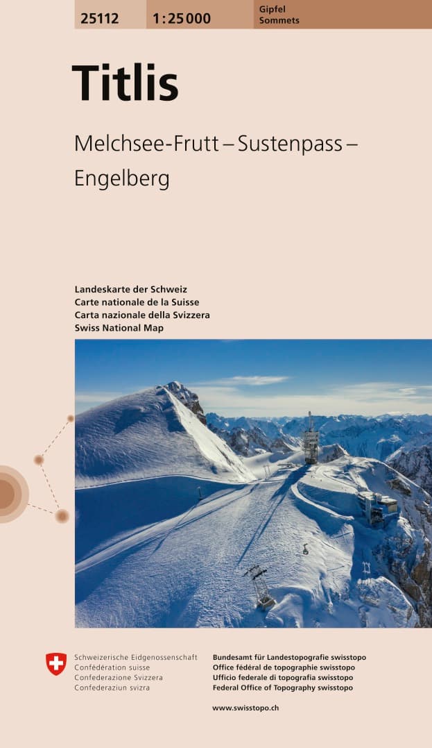 Wandelkaart 25112 Titlis | Swisstopo