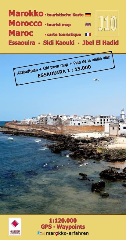 Wegenkaart - landkaart J10 Essaouira Sidi-Kaouki Jbel-El-Hadid | Huber