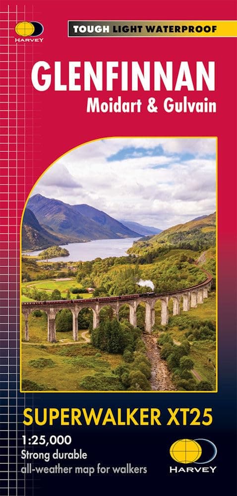 Wandelkaart Superwalker XT25 maps Glenfinnan - Moidart & Gulvain XT25 | Harvey Maps