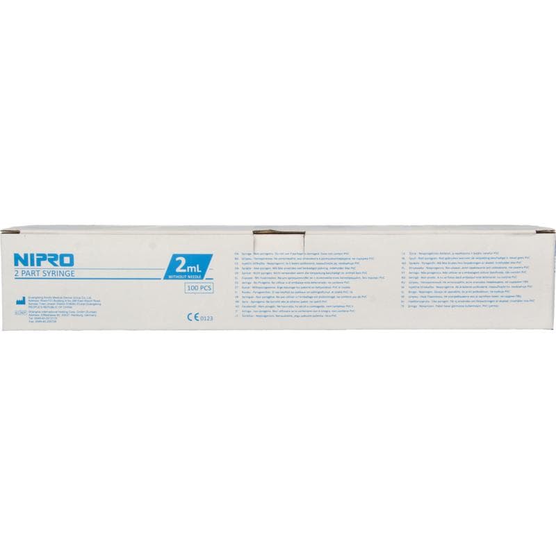 Nipro Injectiespuit 2-delig centrisch 2ml