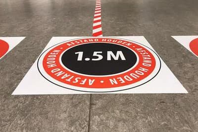 Vloersticker 95x105 cm