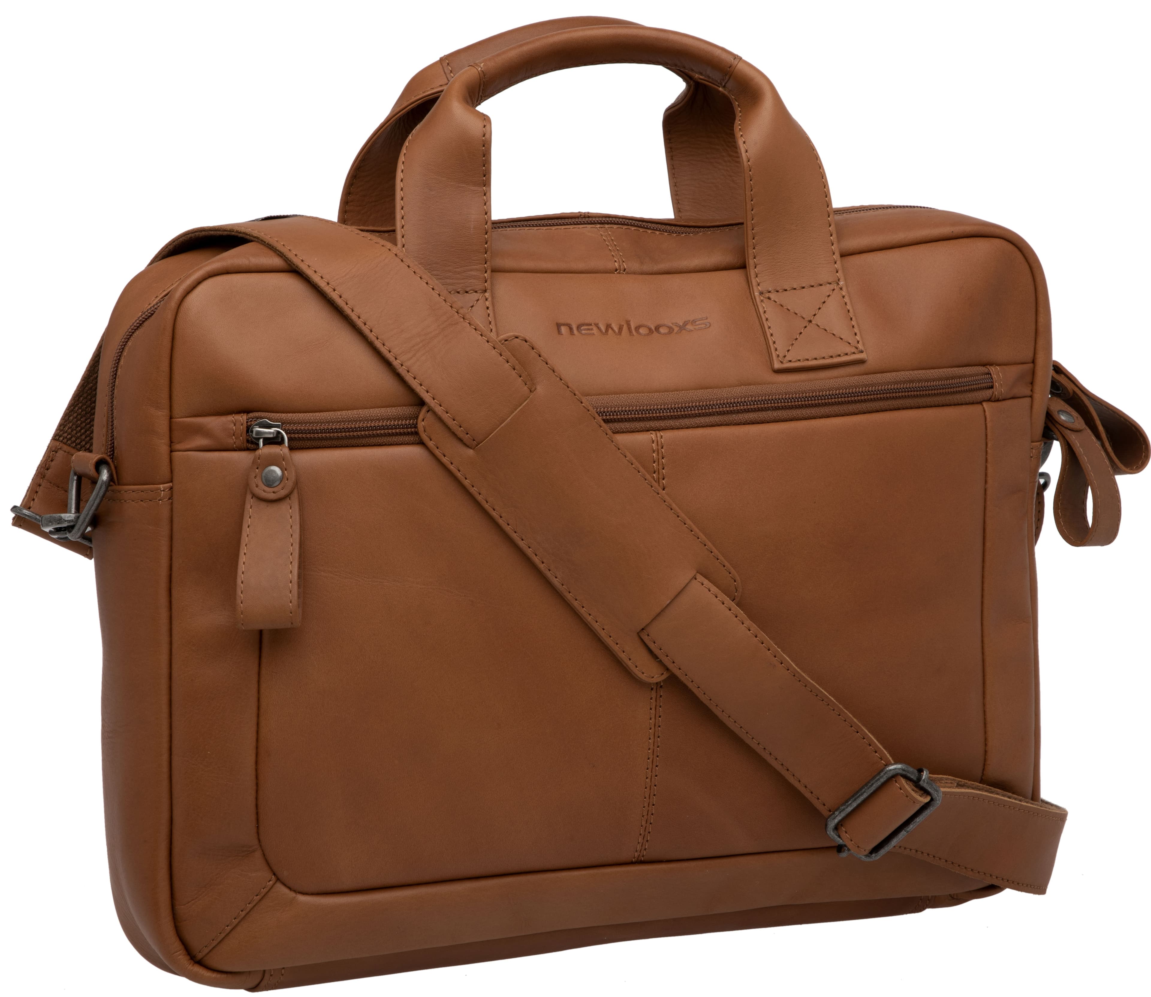 Newlooxs Tas new looxs luko leather | cognac