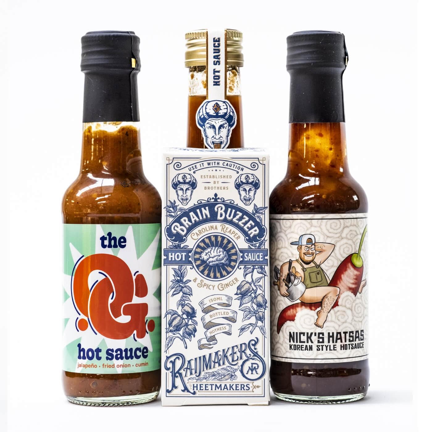 Hot sauce proefpakket - van Nederlandse Bodem