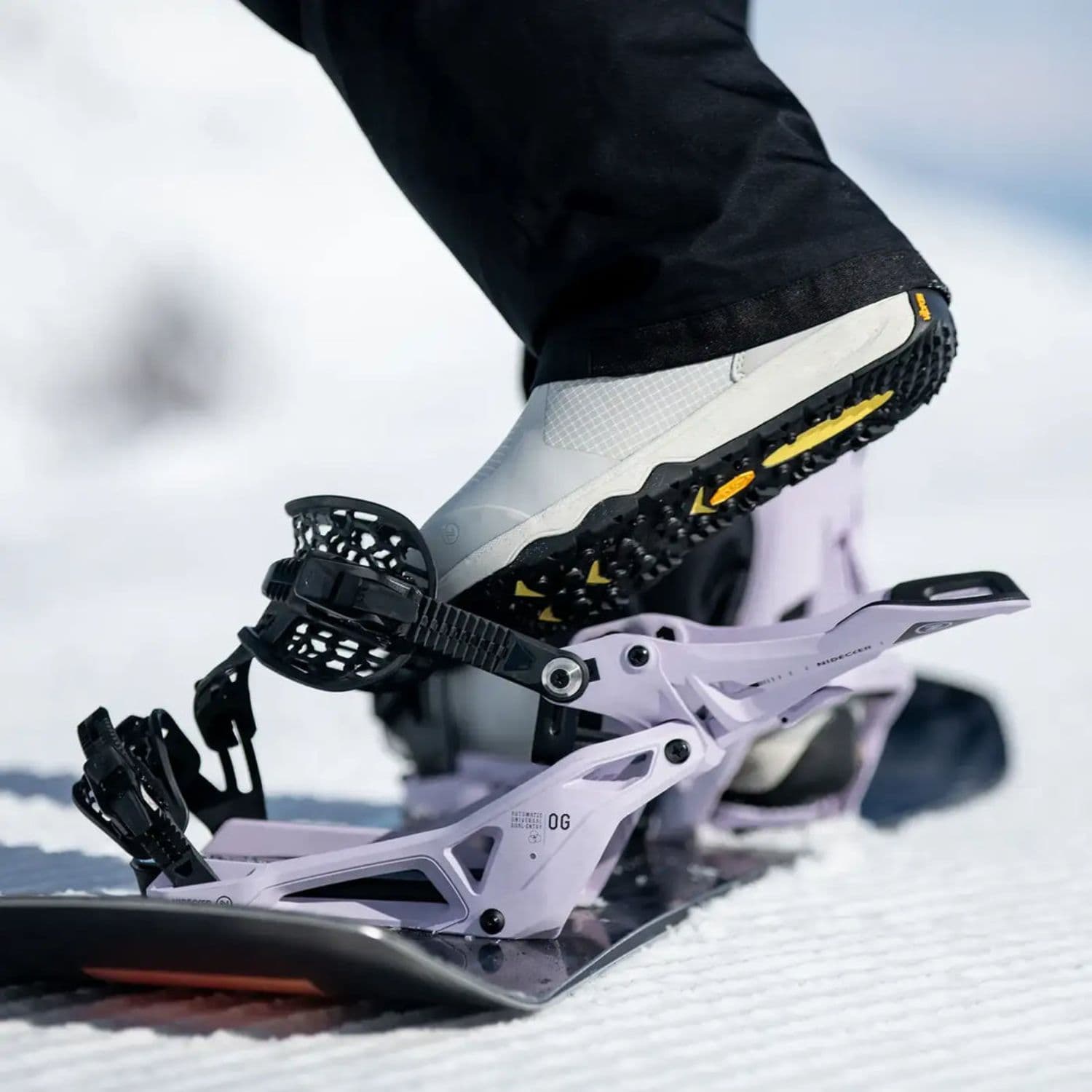 Nidecker Og Supermatic Snowboardbindingen Lila S