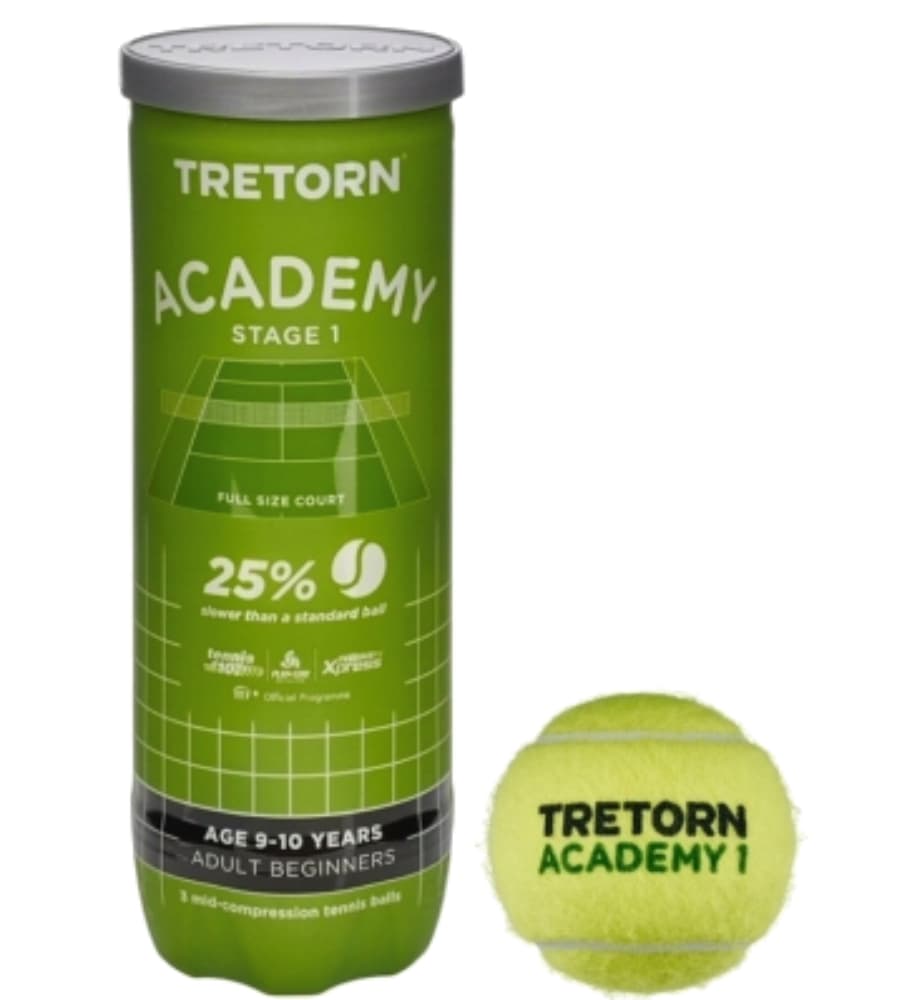 Tretorn Academy Green 3 Ballen Tennisballen Groen 1