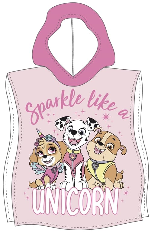 Towelling poncho - Soft and cosy - Paw Patrol - Light and quick-drying children's poncho for kids