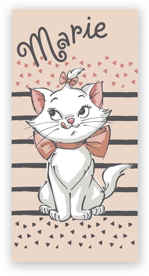 Aristocat Marie towel - 70x140 cm - 100% cotton - Soft bath towel with Marie from Aristocat