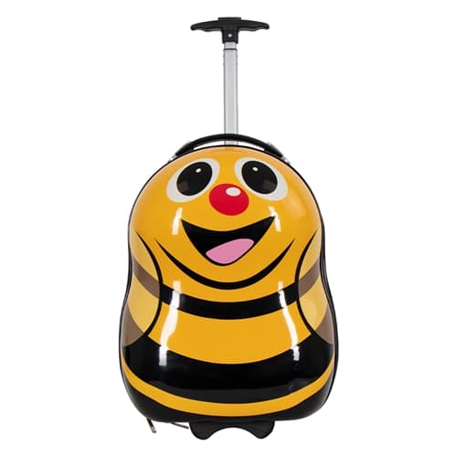 Children's suitcase - Cabin suitcase on wheels - A happy bee - Travel suitcase for children