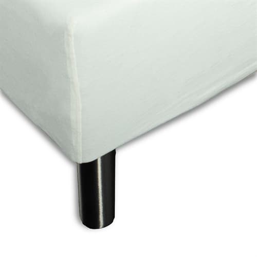 Stretch fitted sheet 140x200 cm - White jersey sheet - 100% Cotton - Fitted sheet for mattress