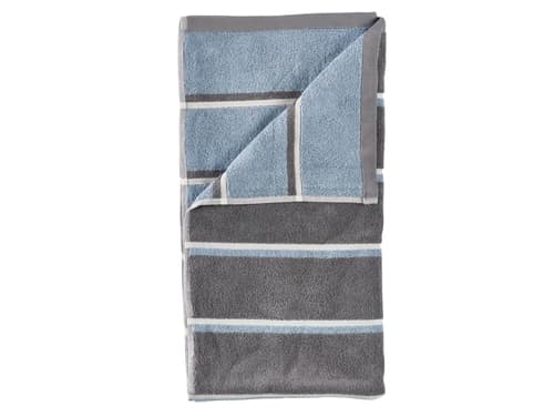 Towel - 100% cotton - Bath towel 70x140 cm - Zone Denmark Sauna - Striped Grey