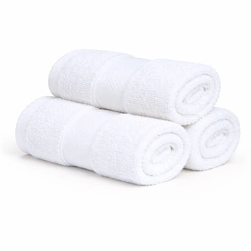 Cotton washcloth - 100% cotton - Washcloth 30x30 cm - Diamond - White