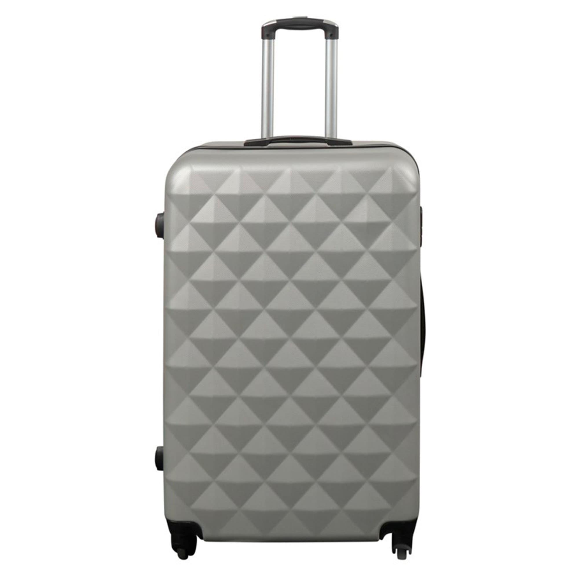 Grote koffer - Diamant grijs - Hardcase koffer - Betaalbare slimme reiskoffer