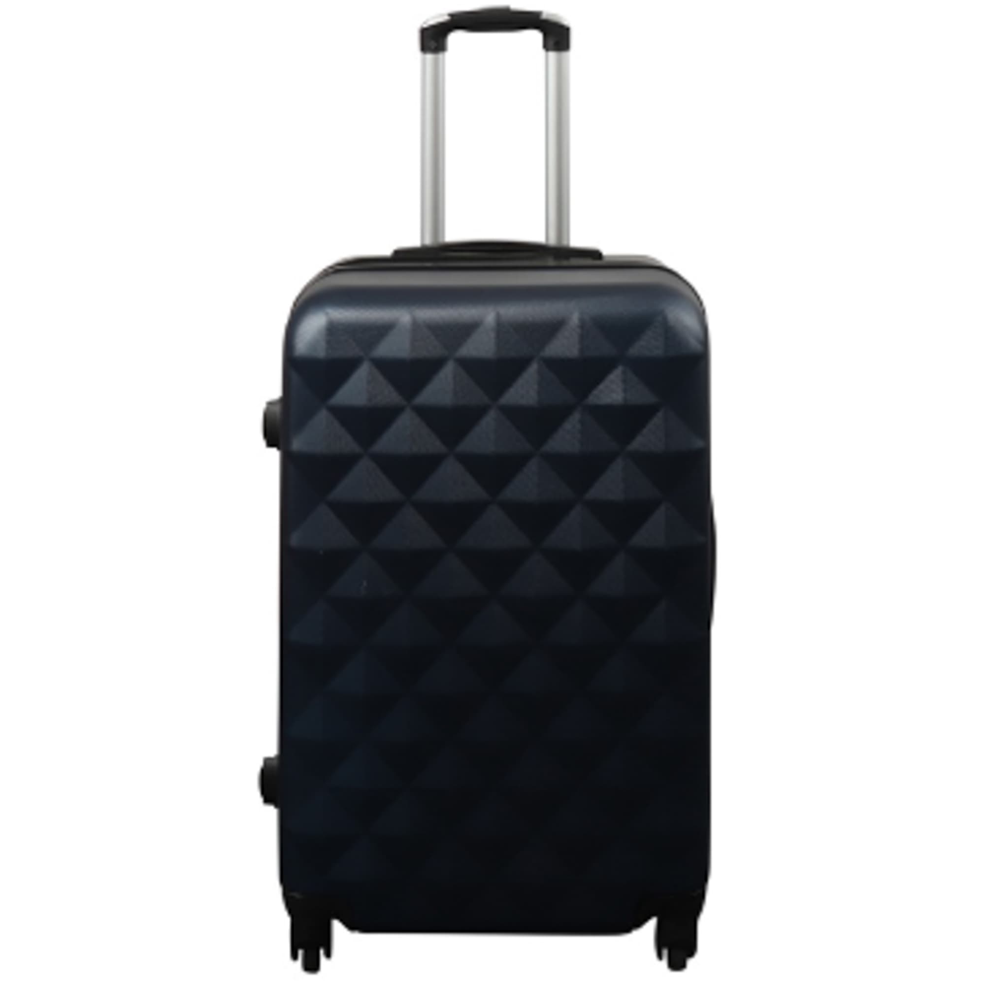 Koffer - Hardcase koffer - Afmeting Medium - Diamant donkerblauw - Slimme reiskoffer