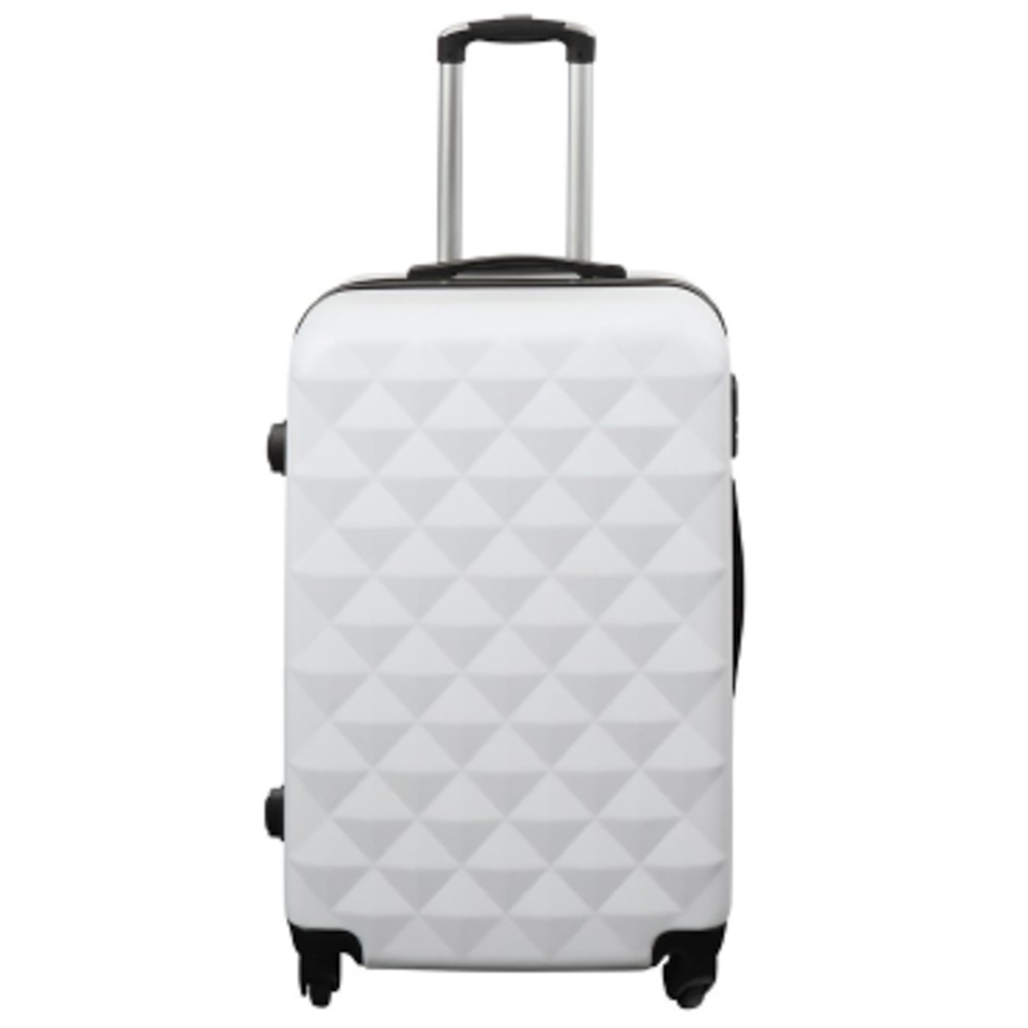 Koffer aanbieding - Hardcase - Afmeting Medium - Diamant wit - Slimme reiskoffer