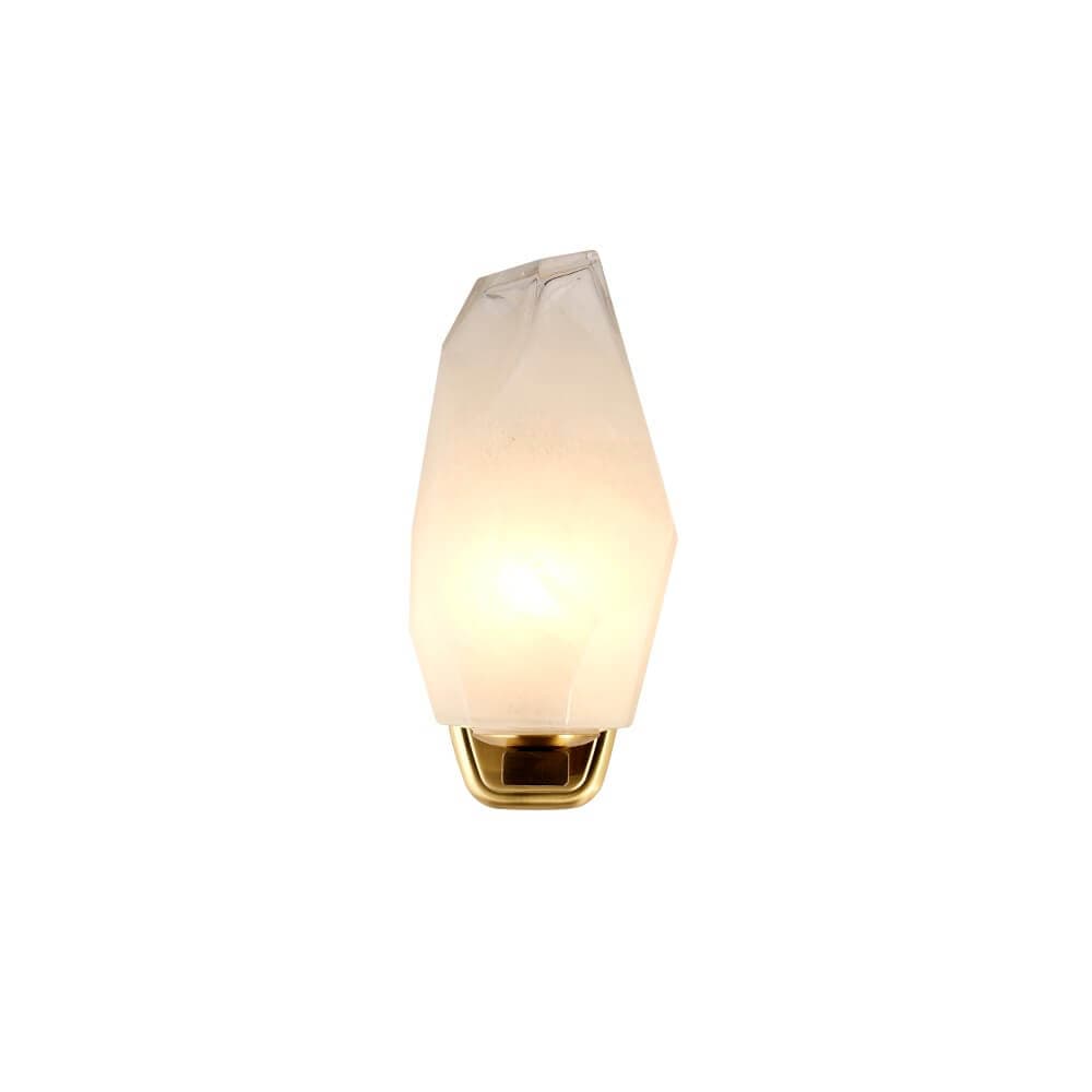 Searchlight WandlampRocky met wit glas - 23142-1SB