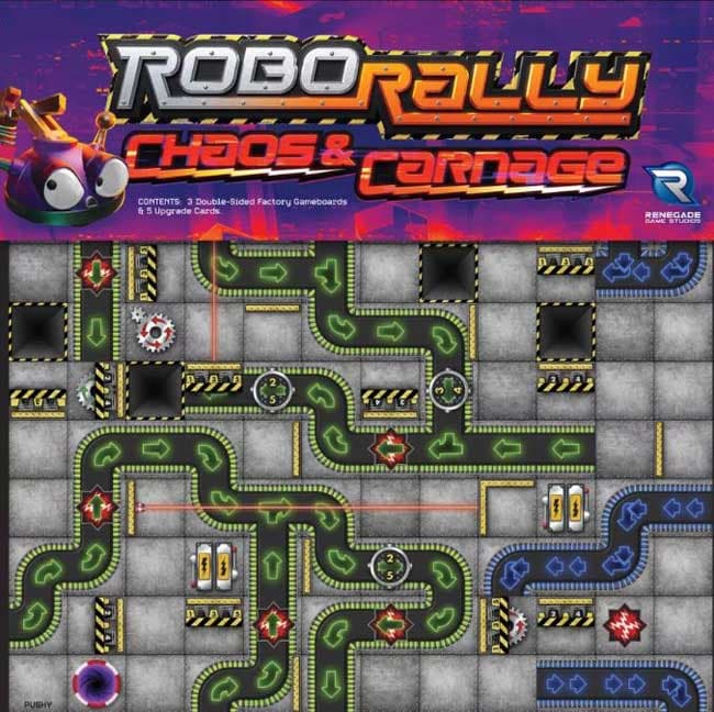 Roborally Chaos & Carnage expansion - Renegade Game Studios Bordspel
