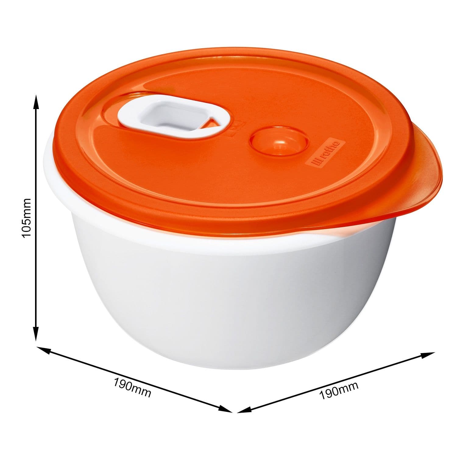 Rotho Magnetronschaal 1,5 L MICRO Papaya Rood