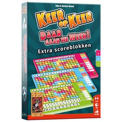 Spel Keer op Keer Scoreblok 3 Stuks  Level 5,6,7 Level 5, 6 En 7