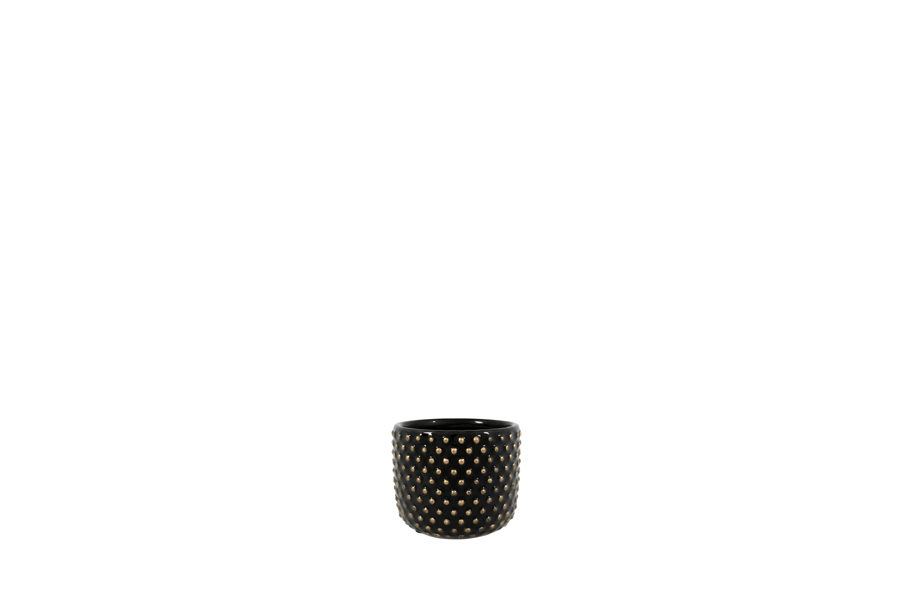 Pot Bolino shiny black D8 H8 mini