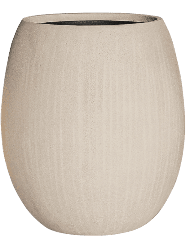 Baq Polystone Coated Plain Balloon Natural (met inzetbak), 48x55cm