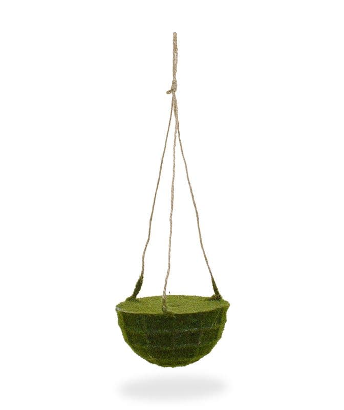 Kunstmos hangmand 15cm met touw