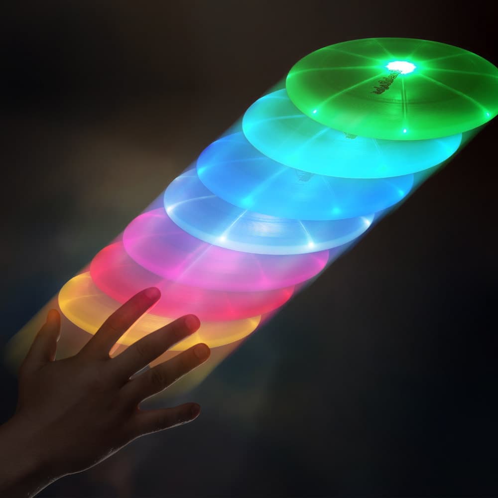 Led Frisbee - 7 Kleurige Ledverlichting - 25cm Diameter