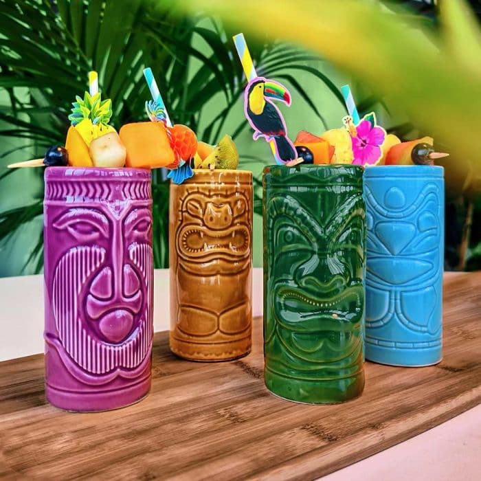 Tiki Mug Set - Tiki Glazen - Set van 4 - 420 ml