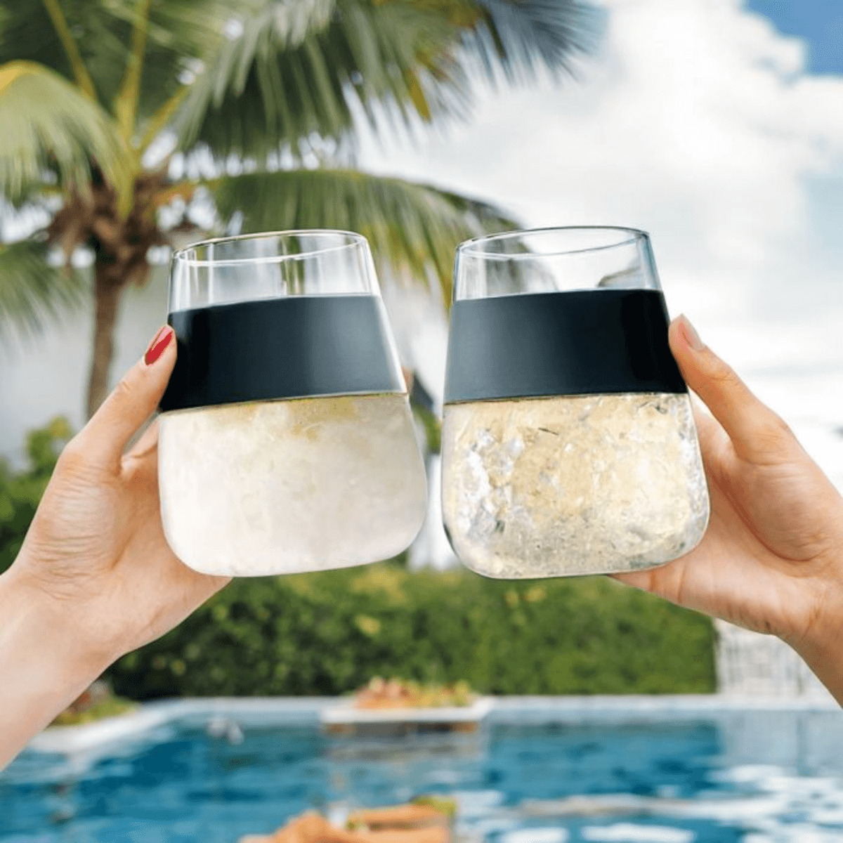 Wine Cooling Cups - Gekoelde Wijnglazen - Set van 2 - 250 ml