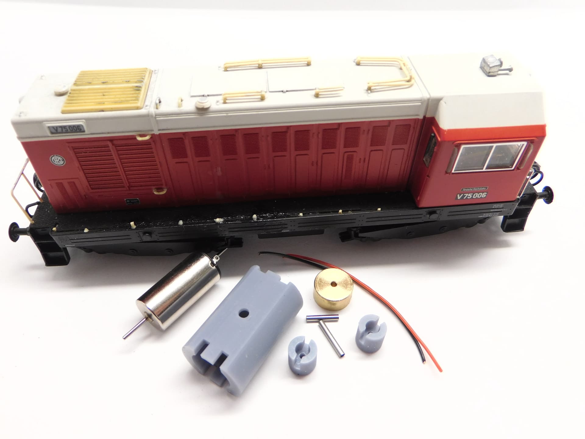 Micromotor HTI001C Tillig, CS-Train, Sachsenmodelle DR BR 107, DR V 75, CD/KEG T435
