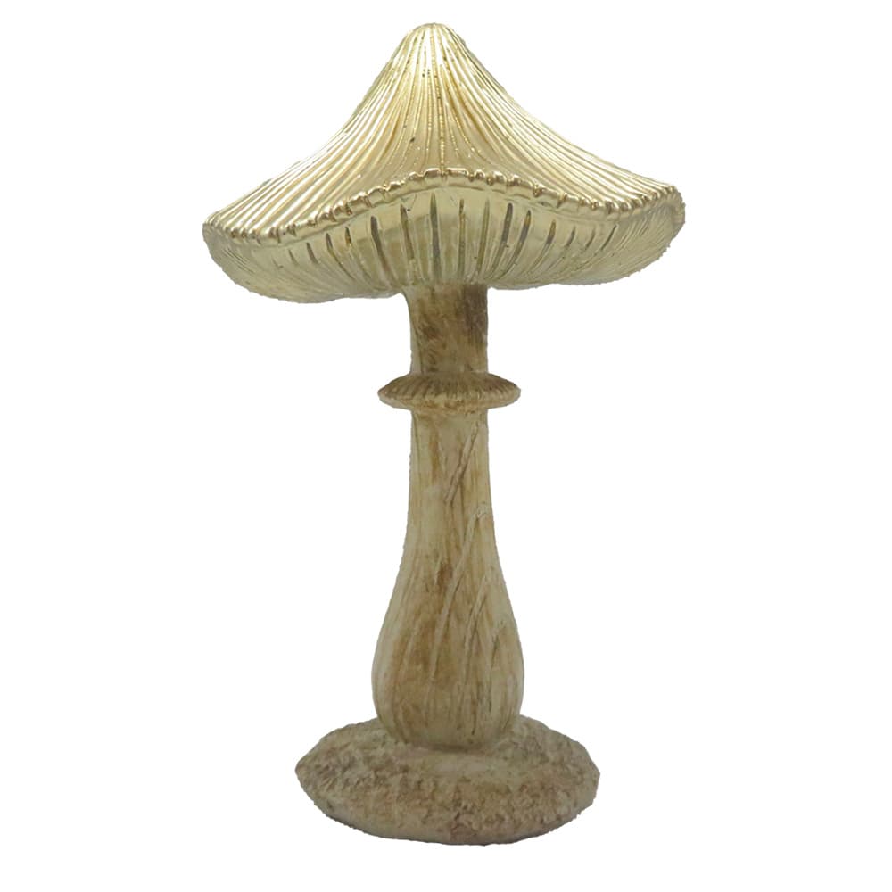 Decoratie Paddenstoel 11x9x15 cm Bruin Polyresin