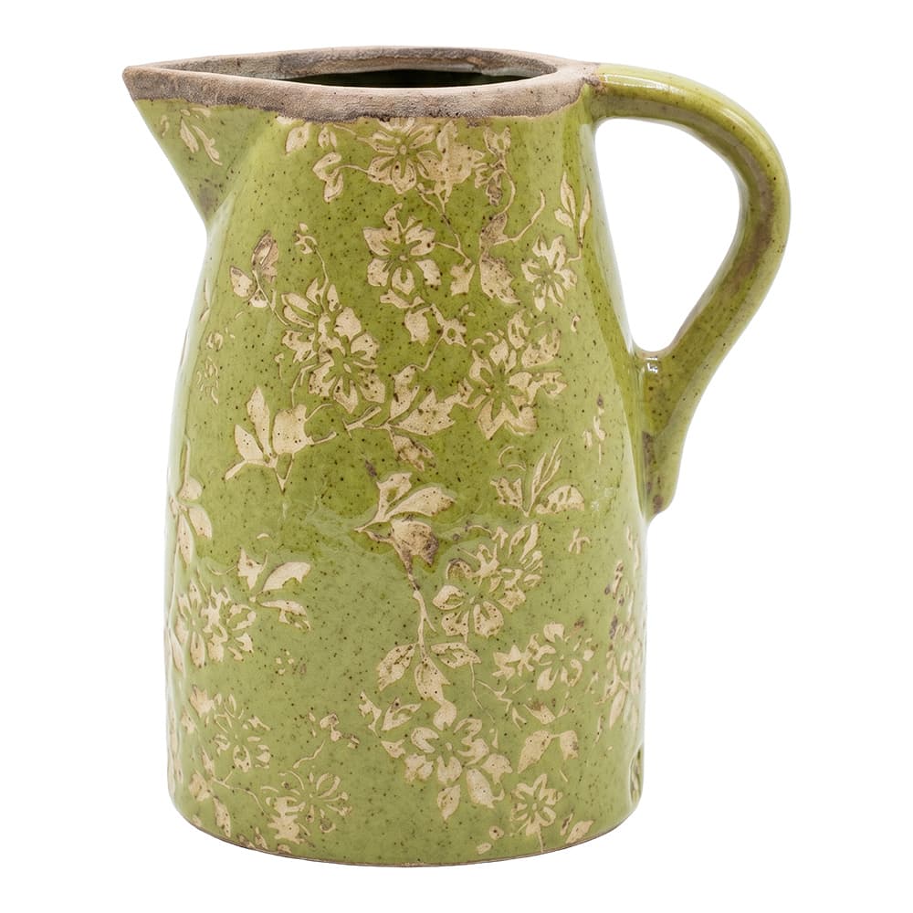 Clayre & Eef Decoratie Kan Groen Keramiek