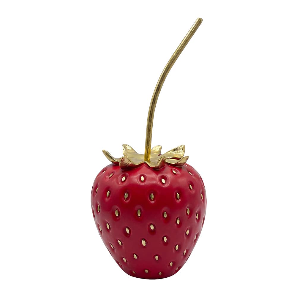Clayre & Eef Decoratie Aardbeien Rood Kunststof