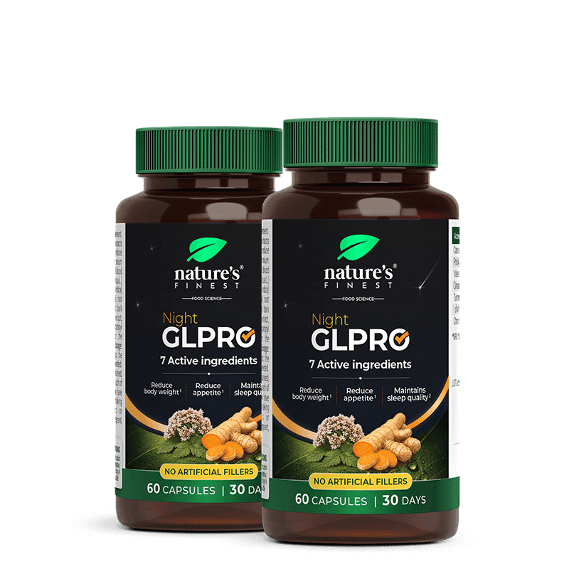 Nature's Finest Night GLPRO Bundle | nachtelijk afslanking + slaapsupplement | nopal, valeriaan, kaneel + kurkuma voor eetlustbeheersing + natuurlijke