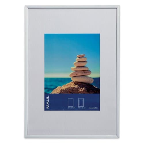 Fotolijst maul design 21x30cm aluminium frame Zilver