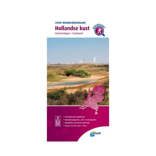 Hollandse Kust - Anwb Wandelregiokaart - ANWB