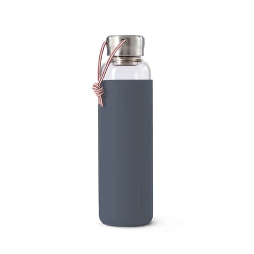 Black + blum glazen waterfles - grijs
