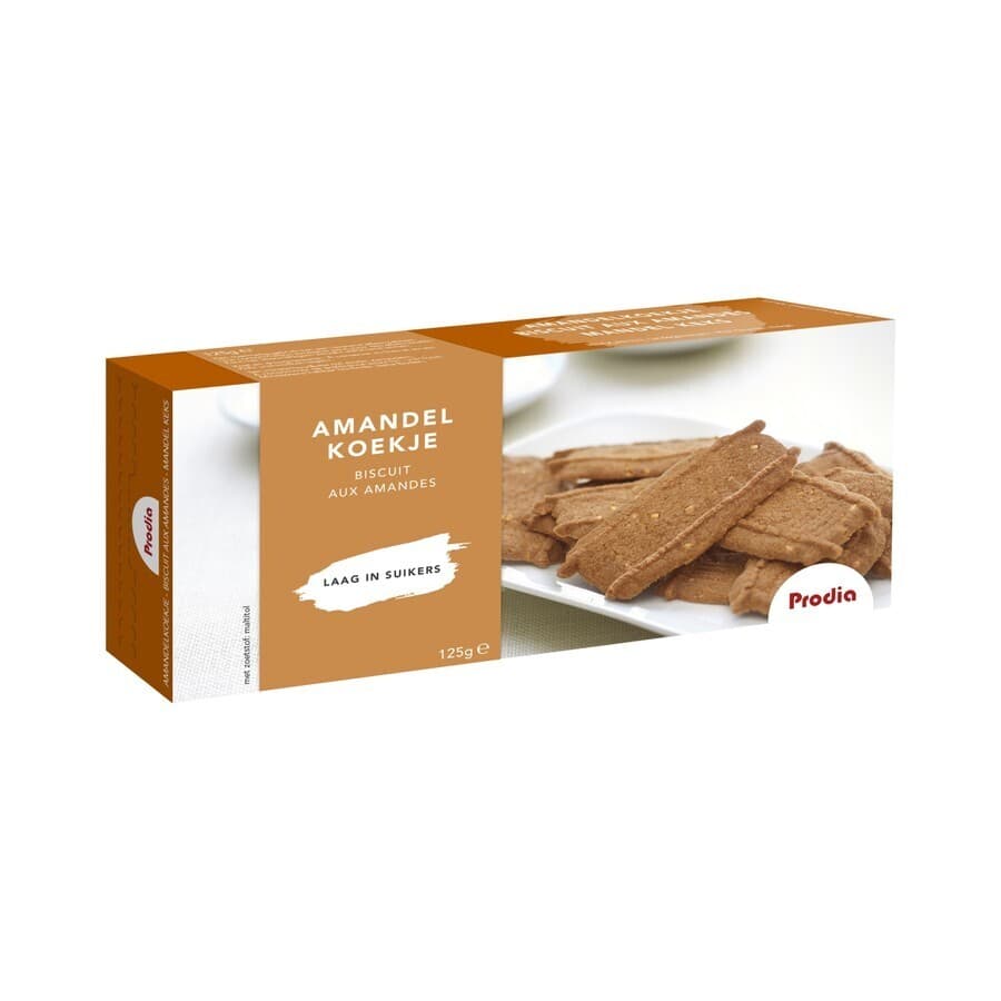 Prodia Amandelkoekje+zoetst.malt.125g 6008 Revogan