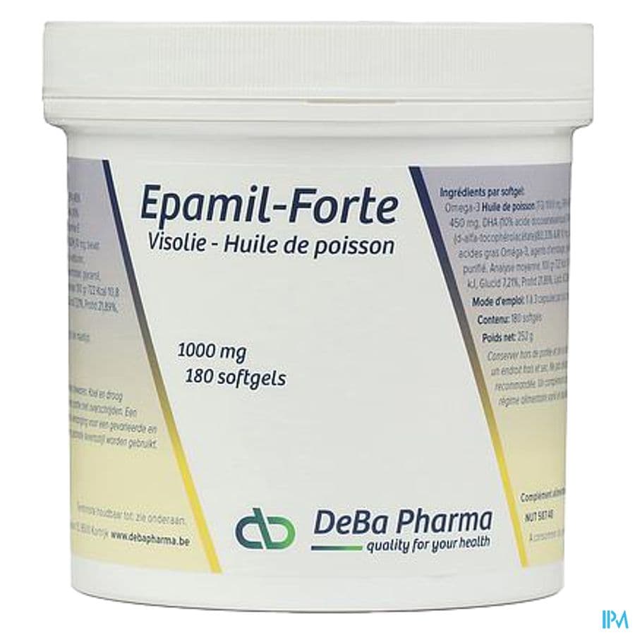 DeBa Pharma Epamil-Forte Visolie 180 Capsules