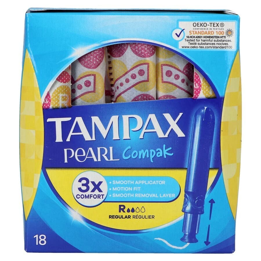 Tampax Pearl Compak Regular 18 Tampons
