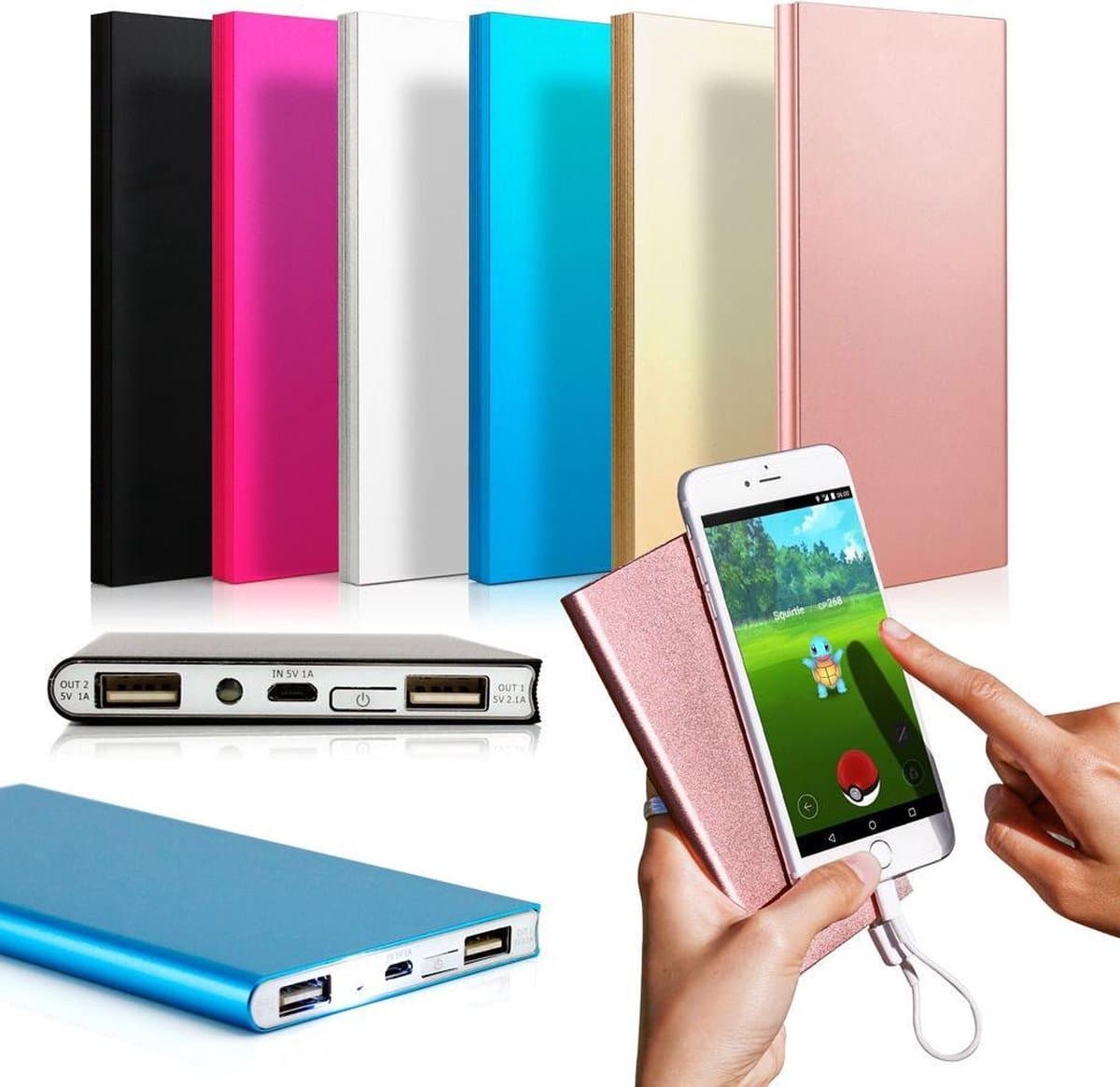 Dunne 50000mah Powerbank voor iPhone, Samsung en alle andere Smartphones