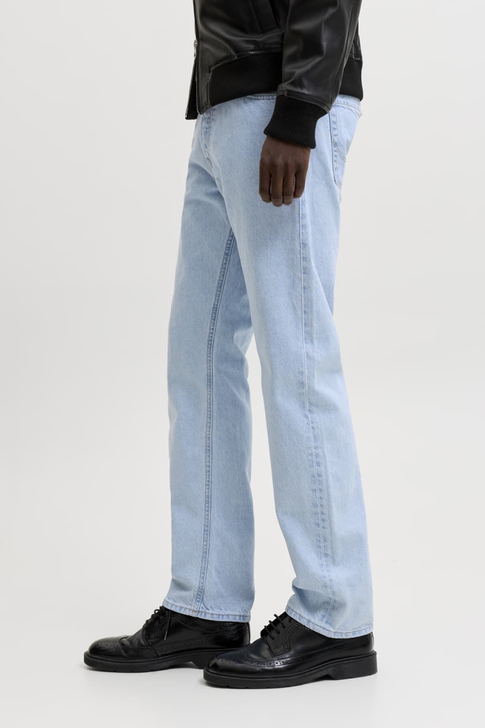 Jack & Jones blauwe heren jeans | Chris | Stonewash wassing | Regular fit | 5-Pocket zakken | Knoopsluiting | Regular waist