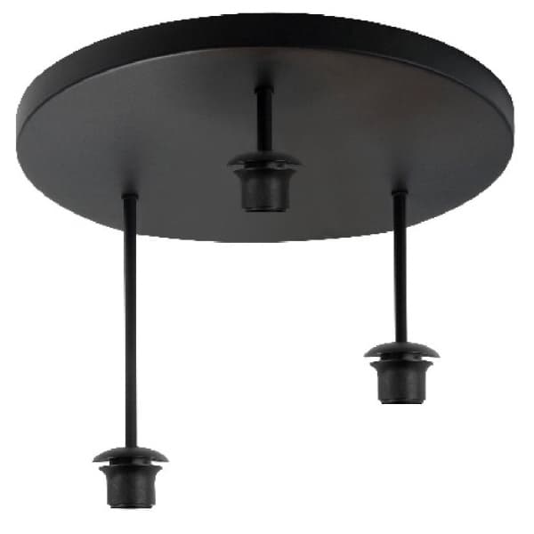 Plafondplaat glas/lampenkap 3 lichts