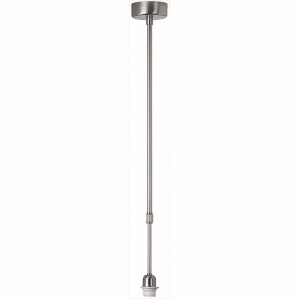 Pendel telescoop zilver 1 lichts