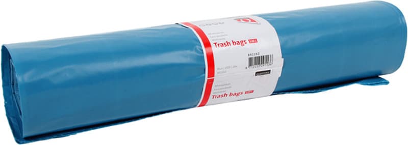 Extra stevige blauwe afvalzak LDPE T60 120L 20 stuks Quantore