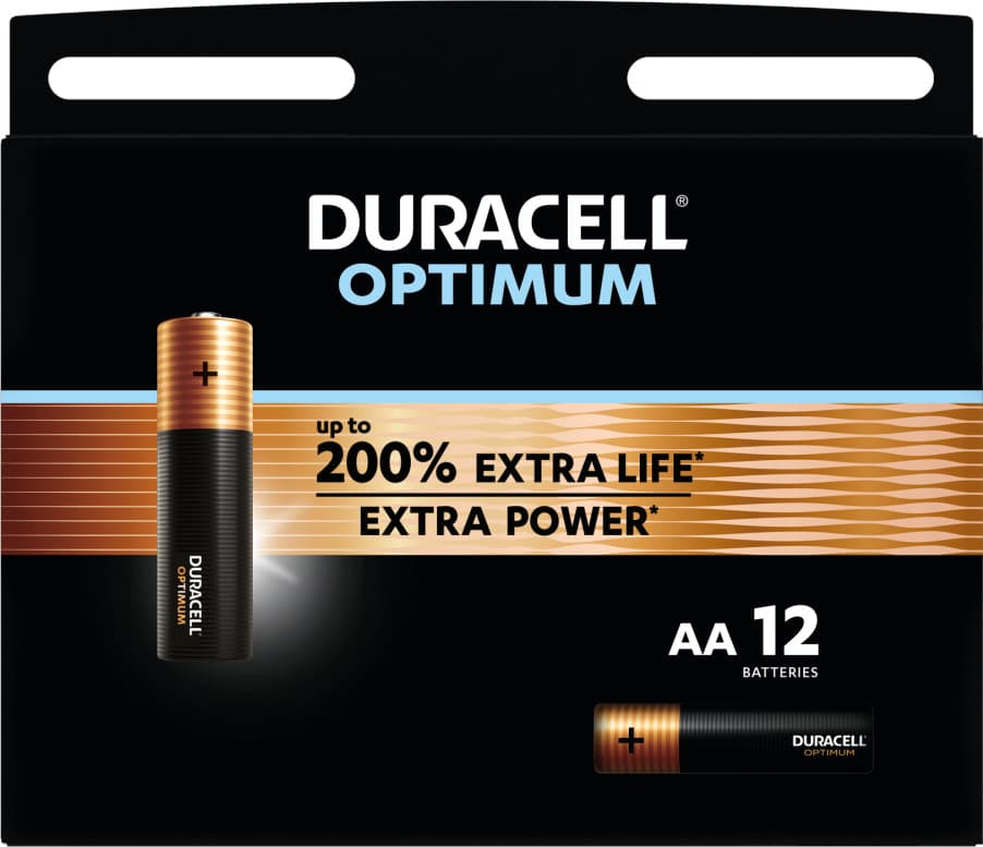 Duracell Optimum AA batterijen (12)