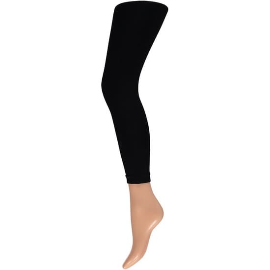 Dames feest legging 200 denier zwart