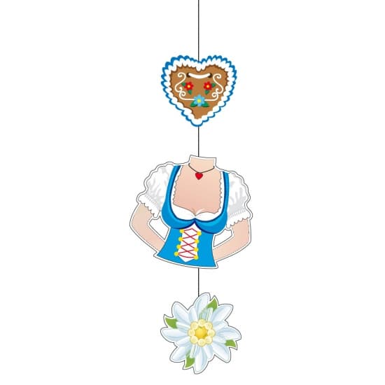 Oktoberfest edelweiss decoratie 70 cm