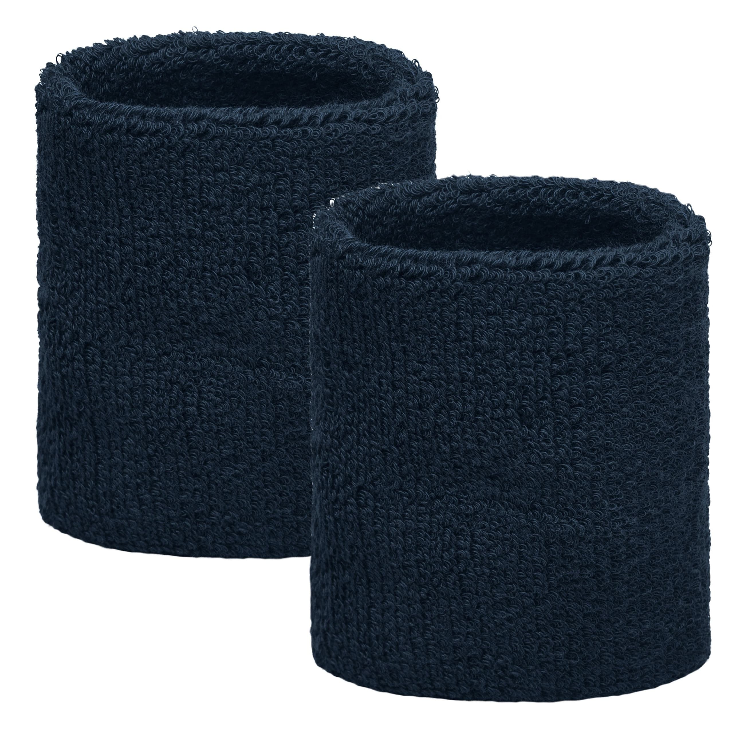 Voordelige zweetbandjes navy 2 stuks