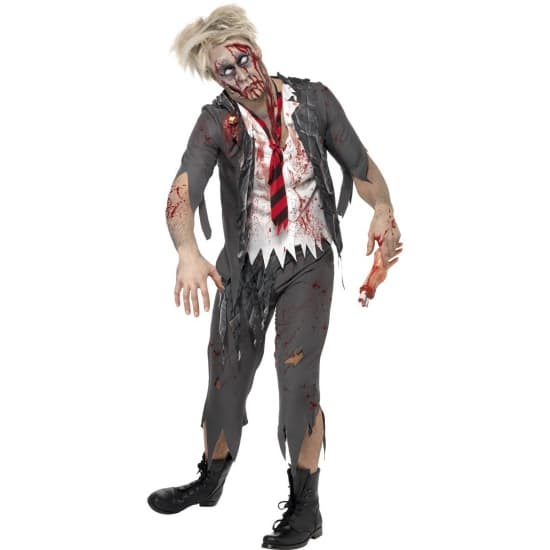 Zombie schooljongen pak voor heren